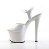 Pleaser - SKY309 Sandale à bride à la cheville, Pole dance chaussures - Chaussures de pole dance - Blanc Product image